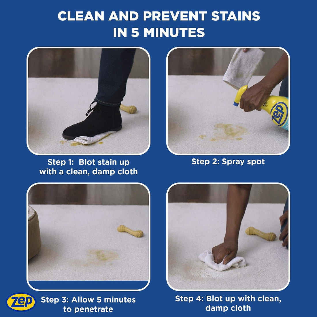 Zep Pet Stain and Odor Remover - 32 oz (Cases of 4)