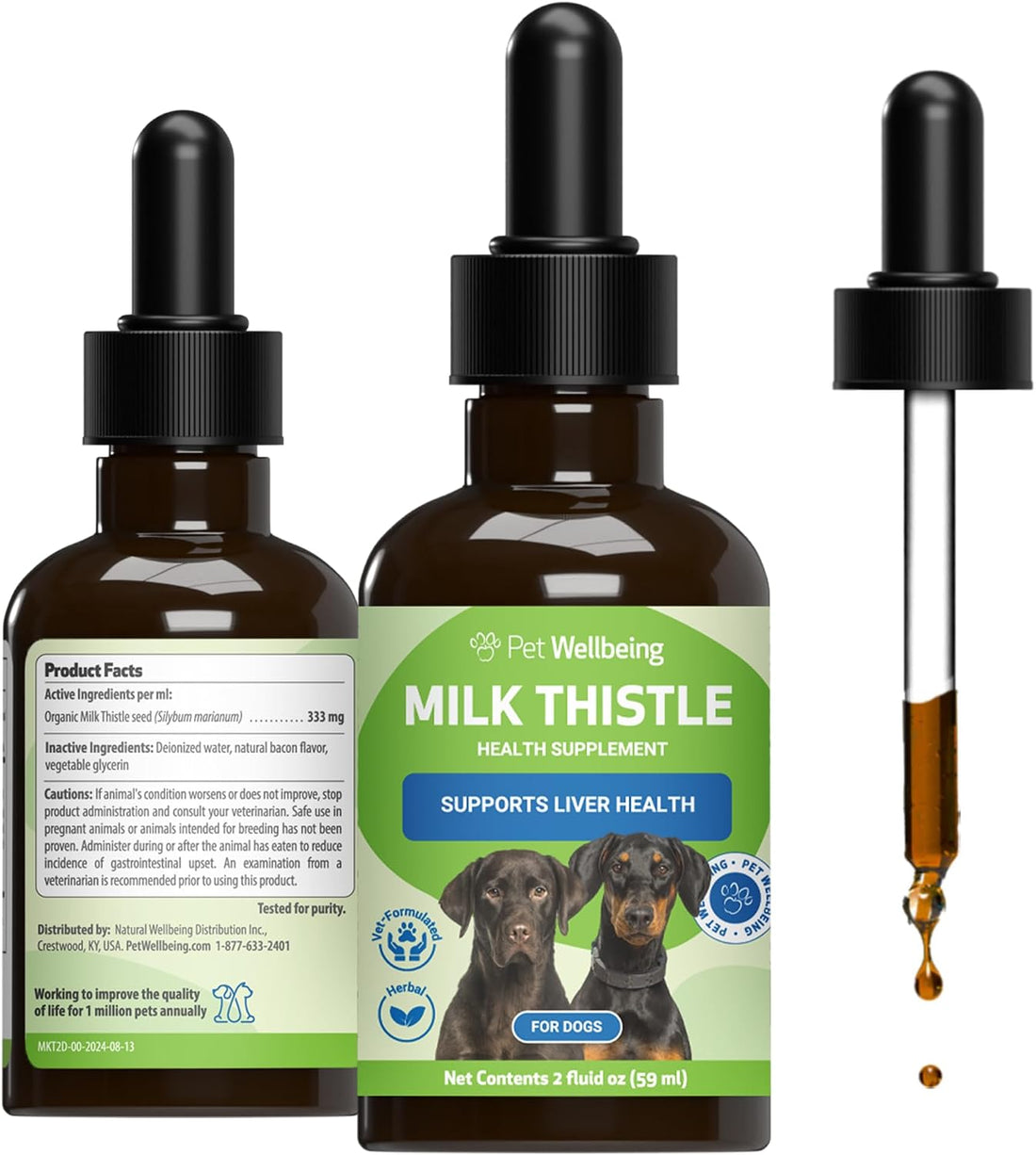 Pet Wellbeing Milk Thistle for Dogs - Organic Milk Thistle