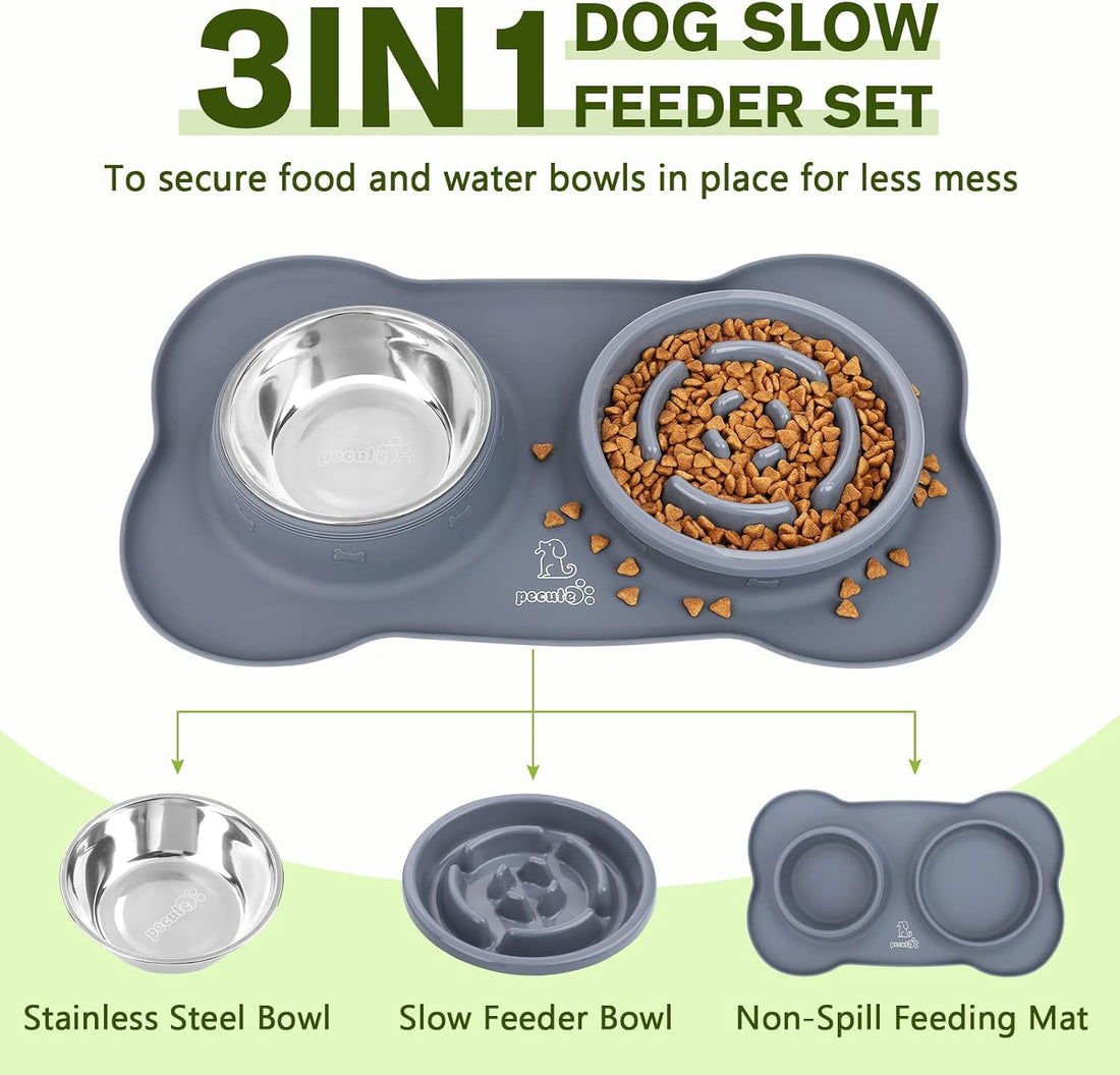 Pecute Slow Feeder Dog Bowls to Slow Down Eating