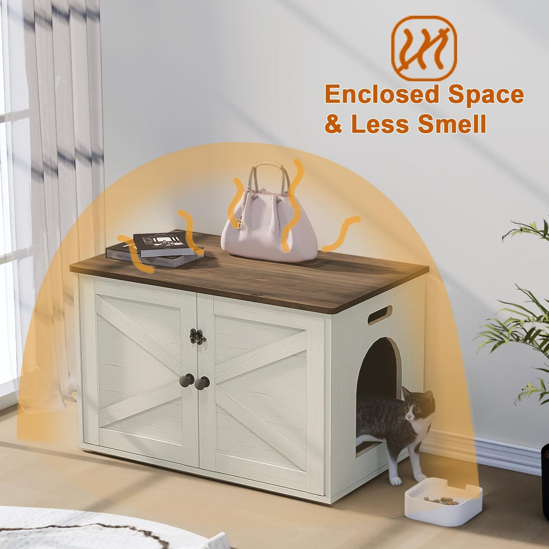 Timberer Cat Litter Box Enclosure