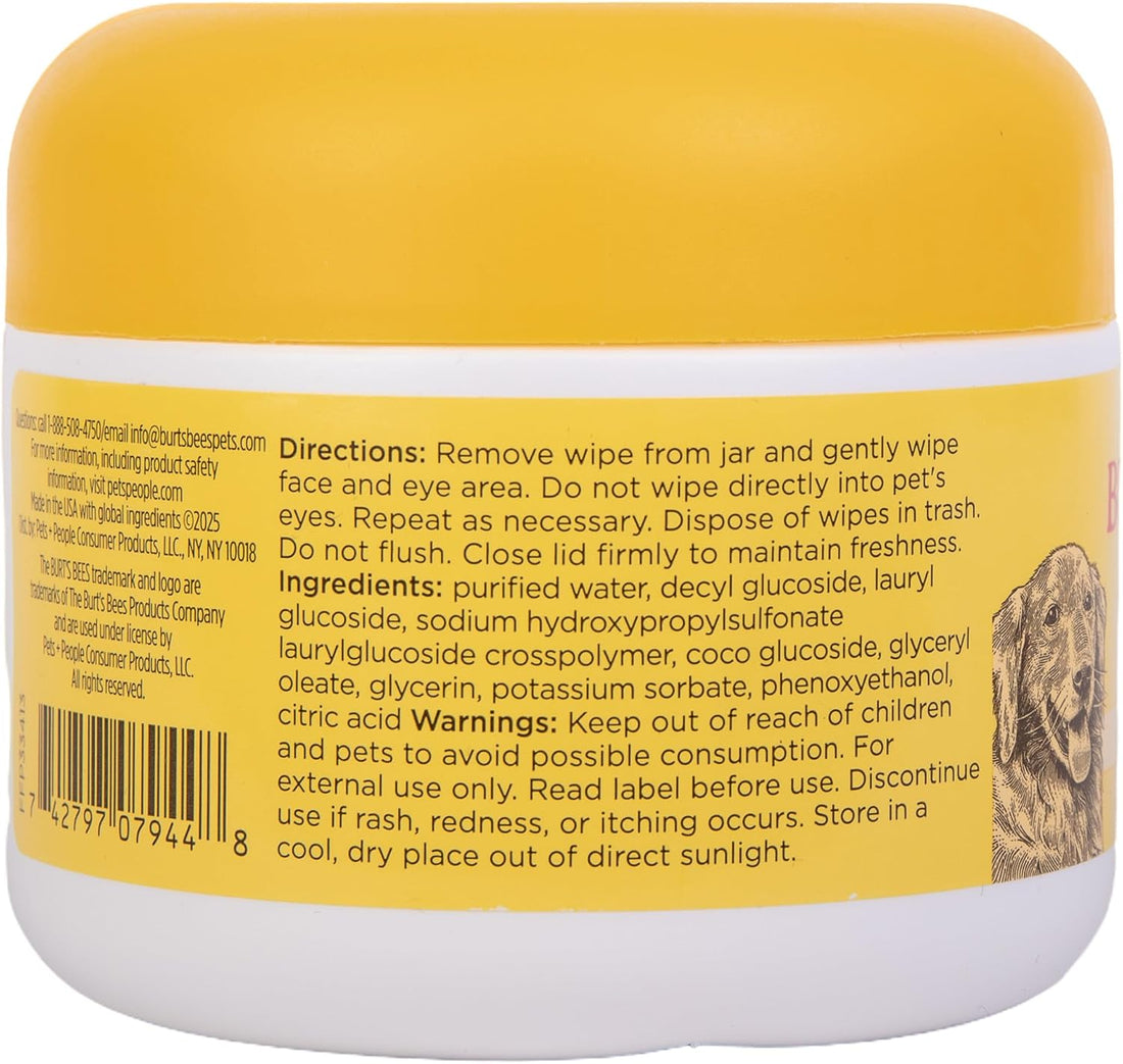 Burt’s Bees for Pets Eye and Ear Cleansing Wipes for Dogs