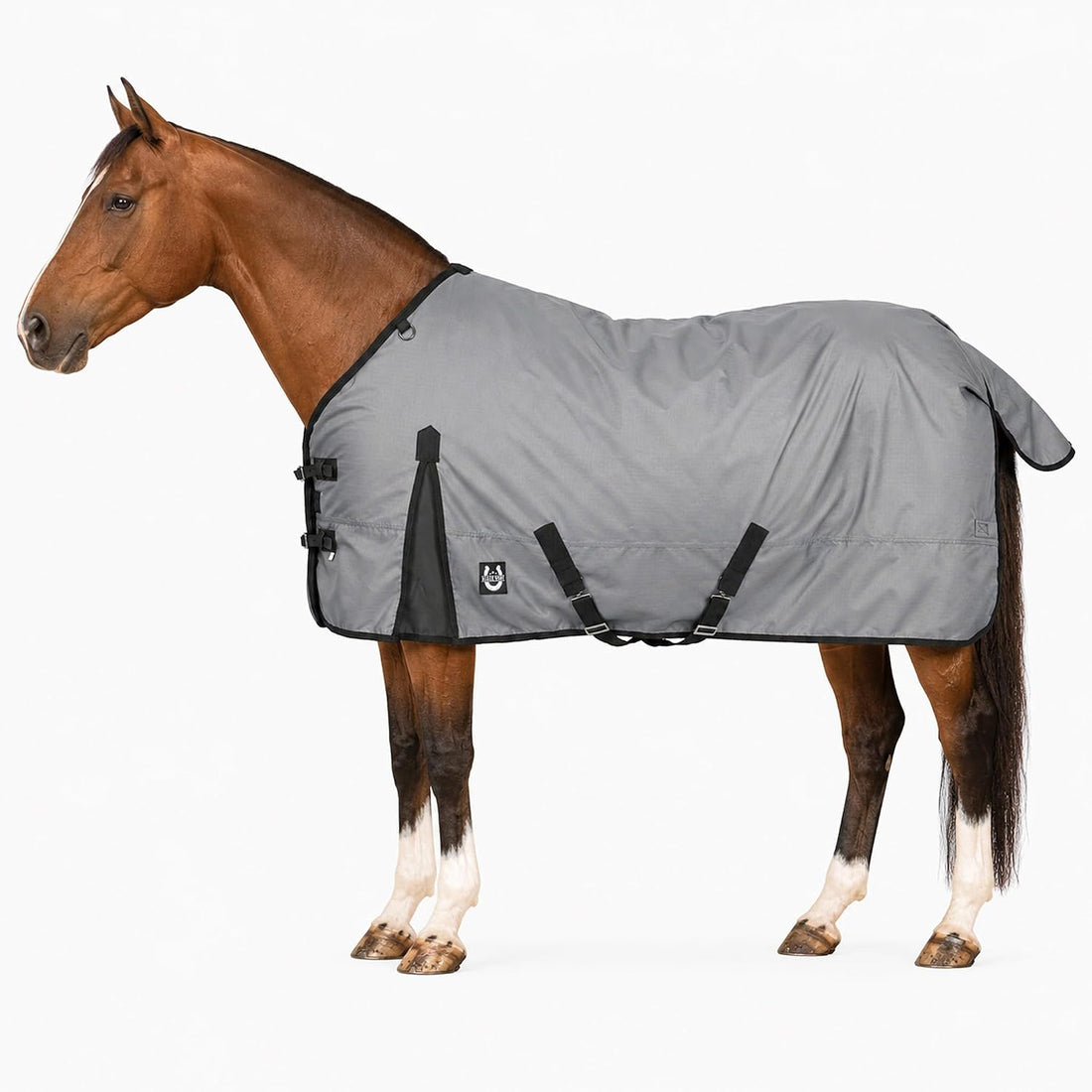 Horse Blanket 600D Ripstop Winter Turnout Blanket, 250 GSM Polyfill