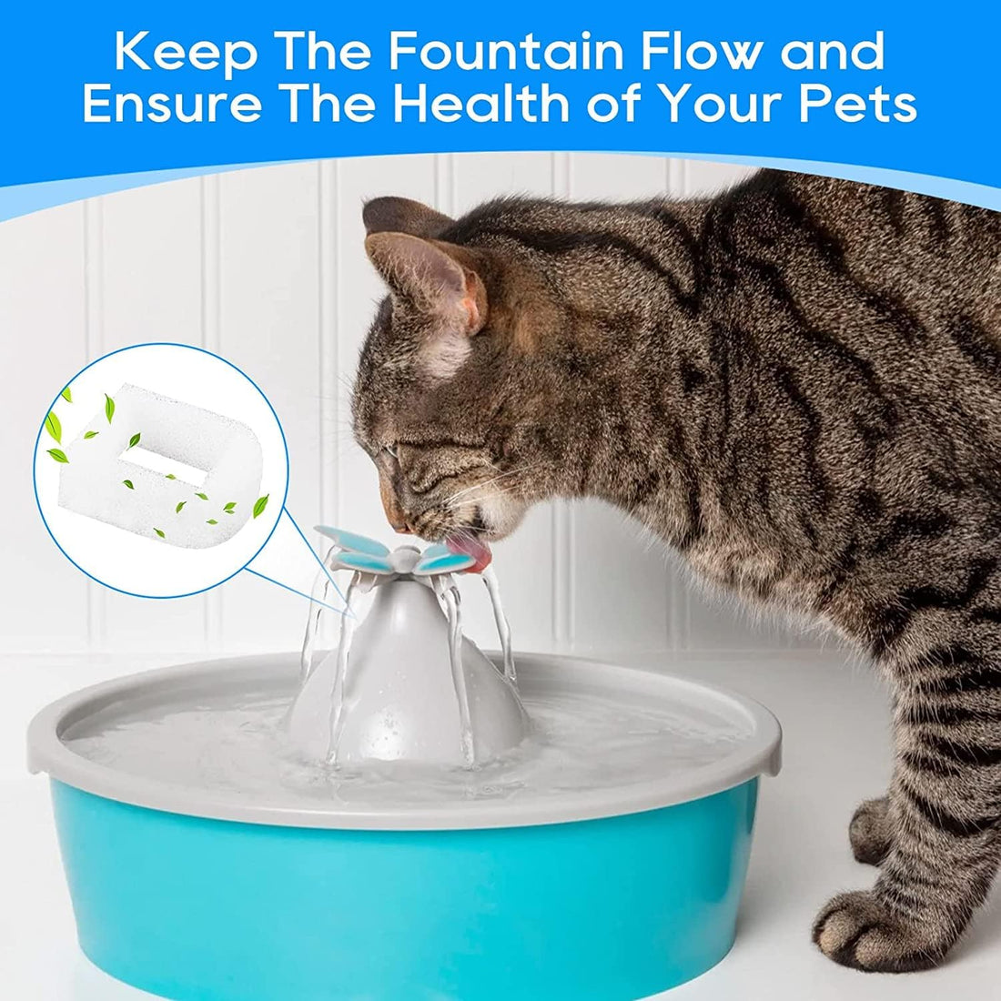 MyfatBOSS Cat Water Fountain Filter Replacement