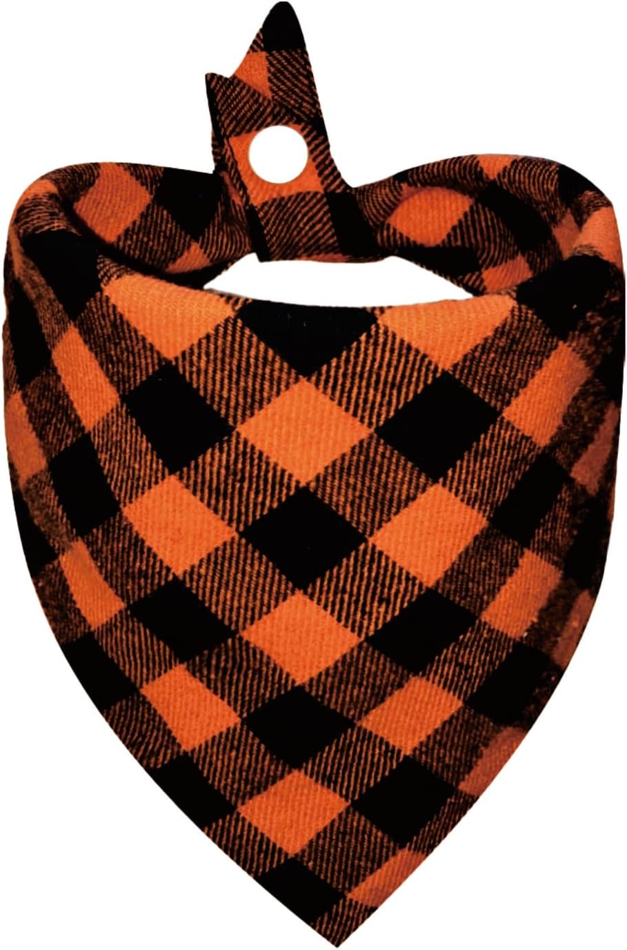 Adjustable Dog Bandana, Beige & Navy Plaid