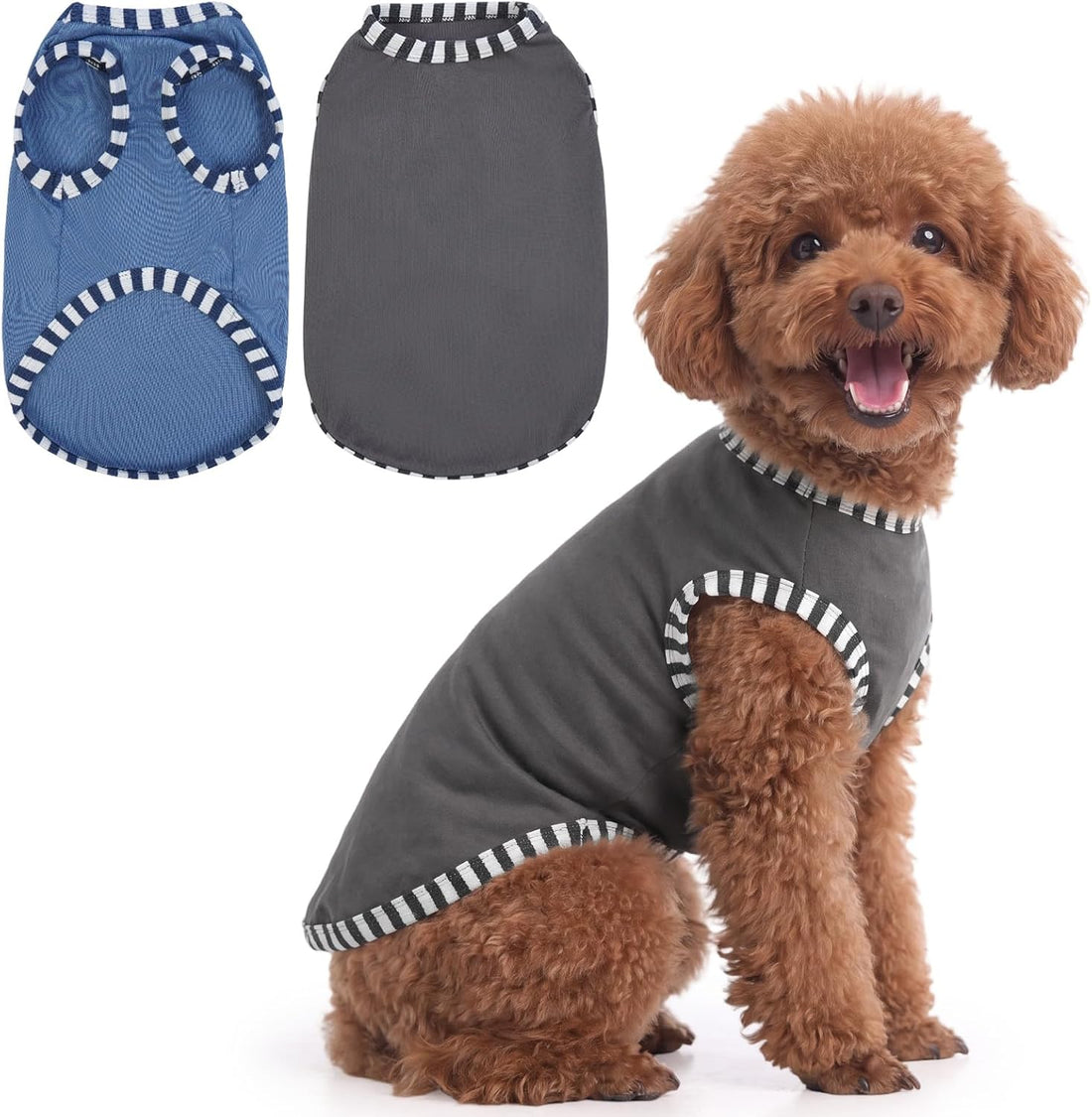 IECOii 2 Pack Dog Surgery Recovery Shirt Sleeveless Lightweight Dog