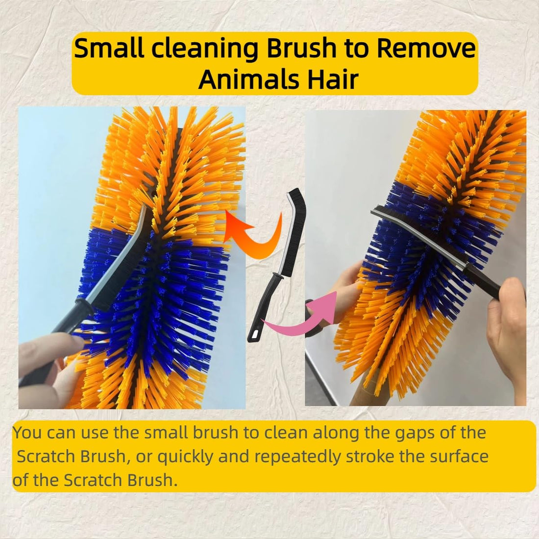 2PCS Livestock Scratching Brush