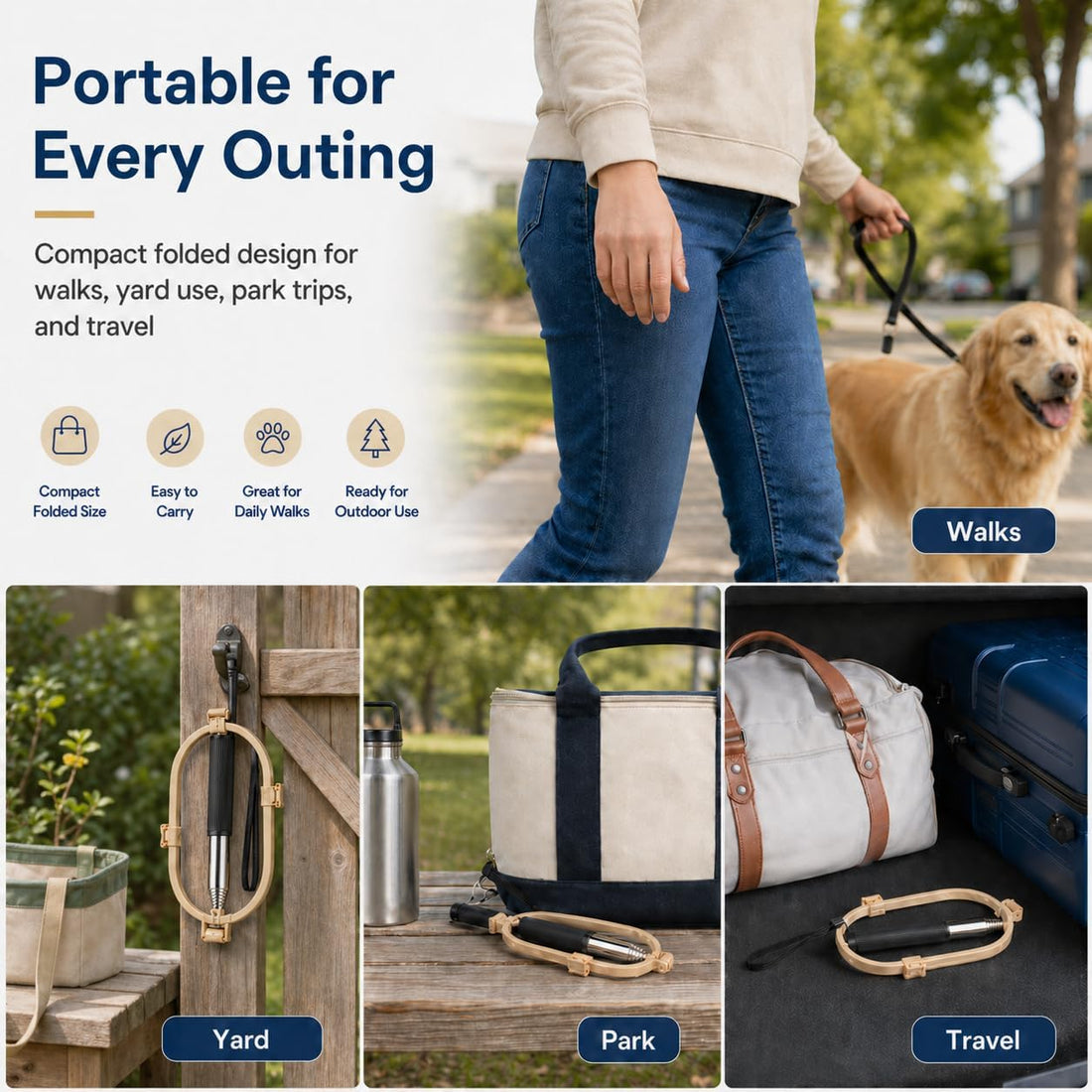 Pooper Scooper for Dogs, Hands-Free Pet Waste Pickup Tool