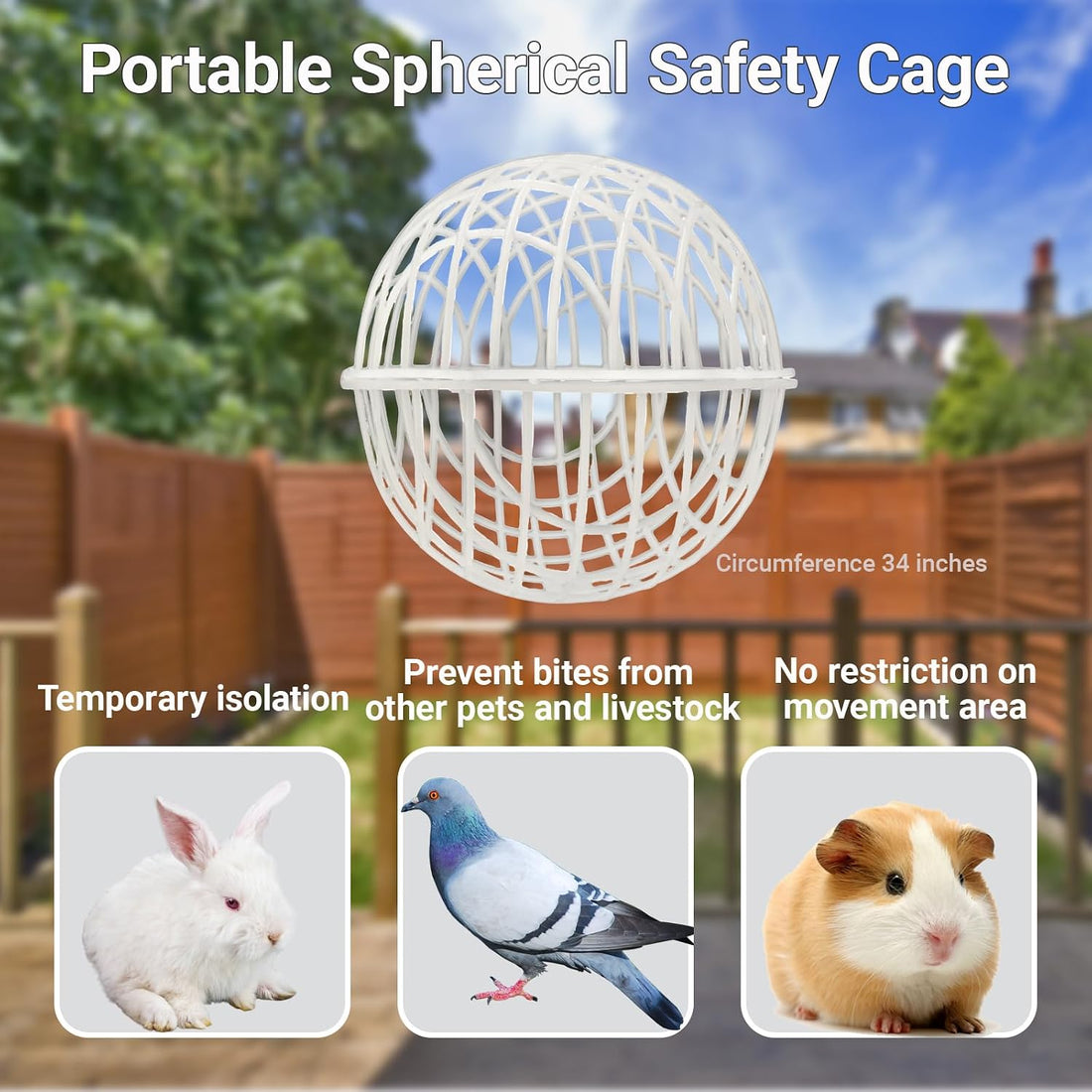 Rolling Small Animal Ball Cage, 11 Inch, 1 Pack