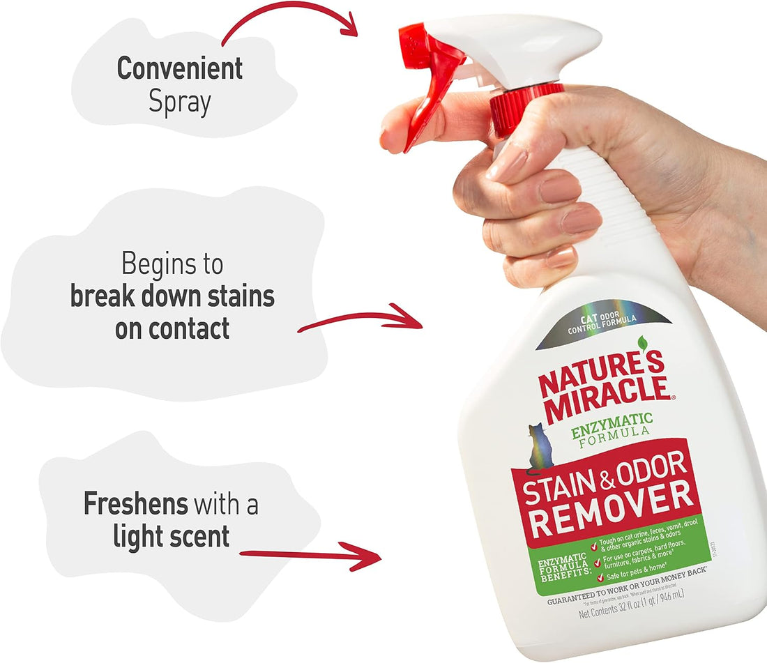 Nature's Miracle Cat Stain and Odor Remover With New Odor Control