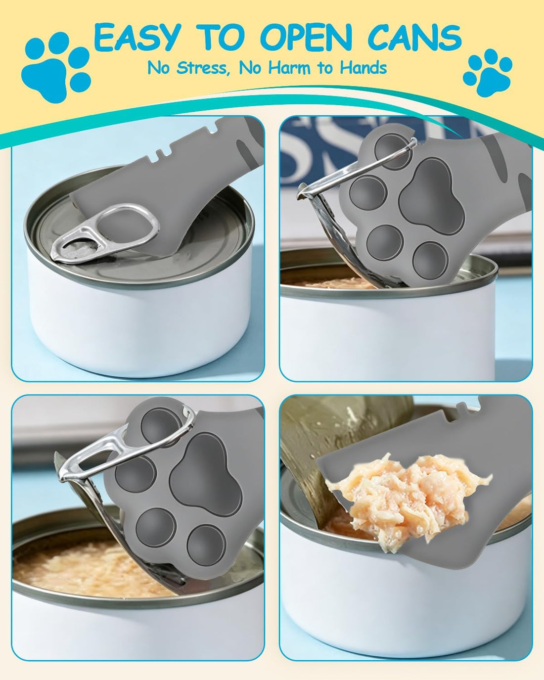 3PCS Cat Food Can Opener Set