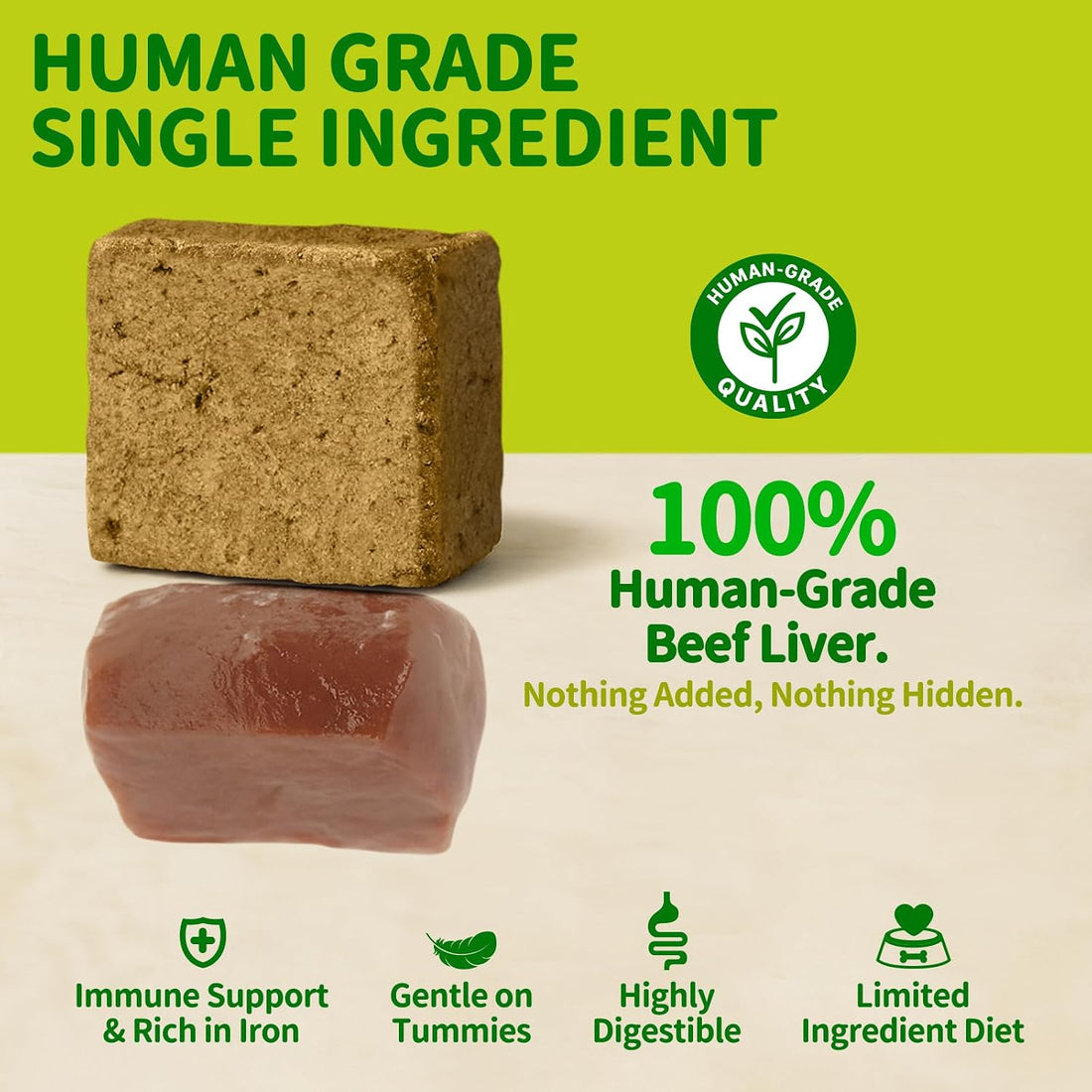 MAJOR PETS Freeze Dried Beef Liver Dog Treats - Single Ingredient