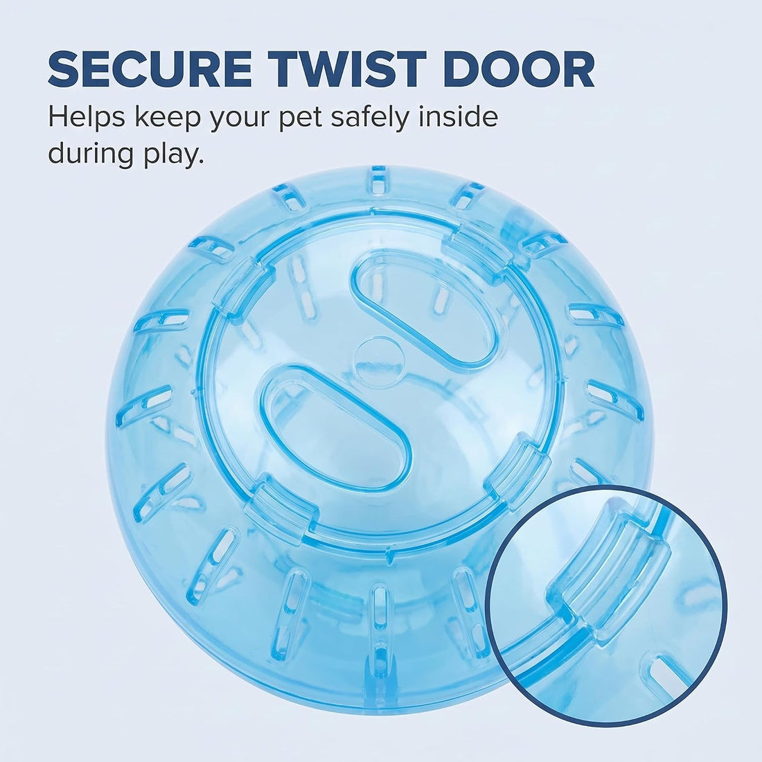 2Pcs Blue and Pink Hamster Balls Transparent Dwarf Hamster Exercise