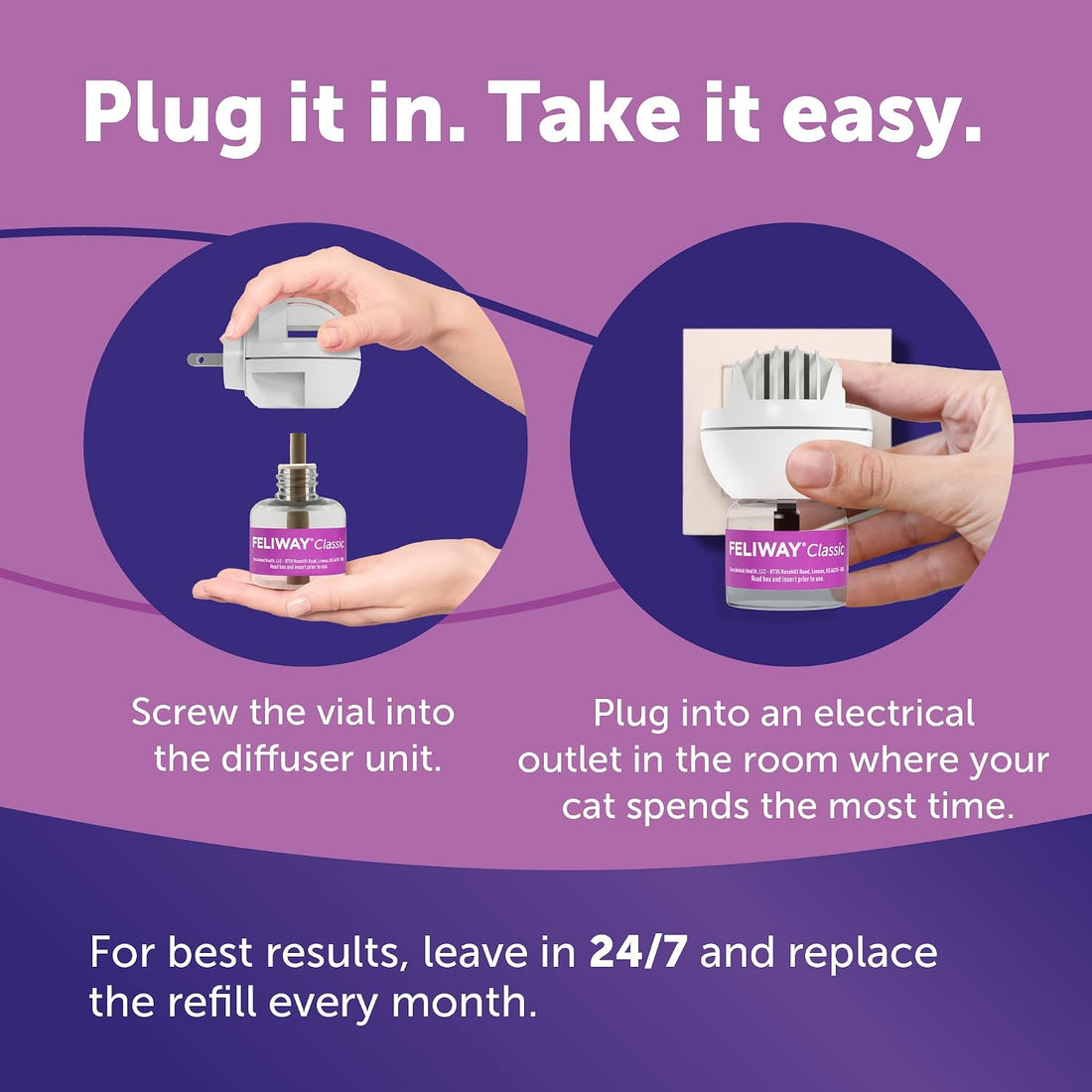 FELIWAY Classic Cat Calming Diffuser Kit