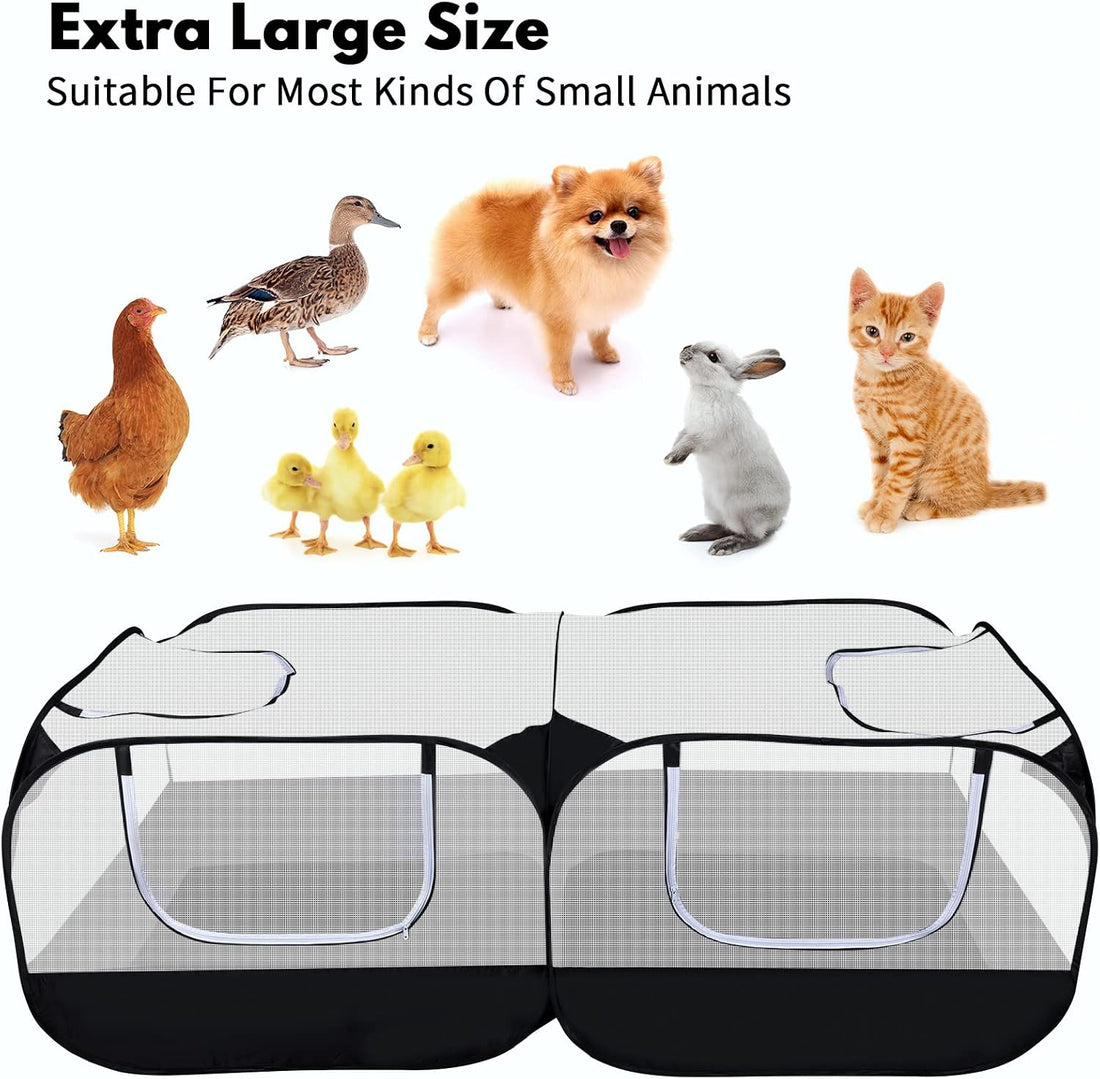 Small Animal Playpen, Portable Large Chicken Coop Run