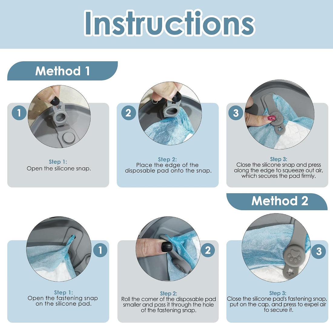 Pee Pad Holder for Dogs,25 x 36 Inch Dog Potty Tray with Silicone