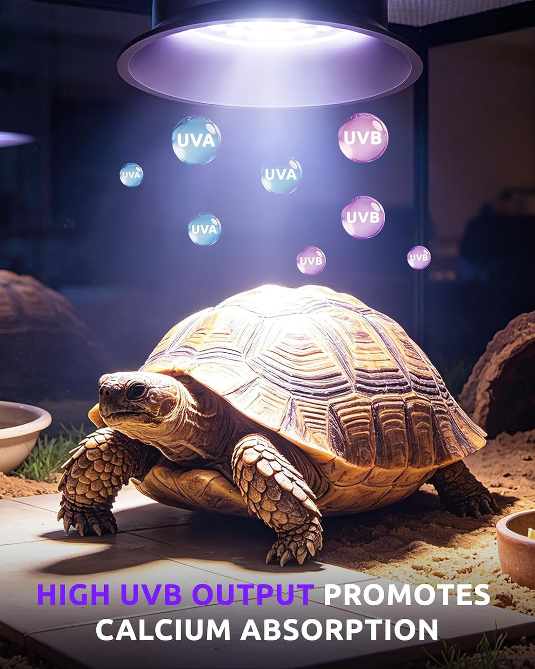 SEAOURA UVB Light for Reptiles with Dimming