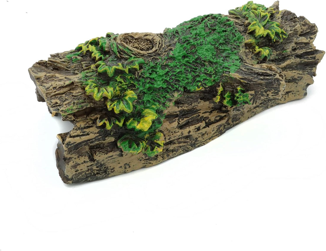 JIH Aquarium Decorations Resin Hollow Tree Trunk Ornament