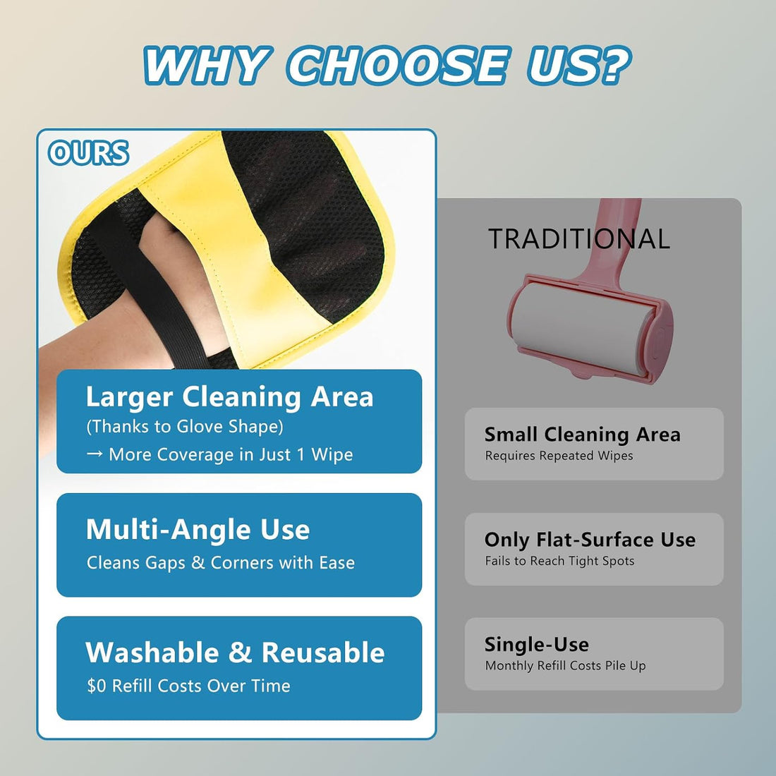 2Pcs Pet Hair Removal Gloves