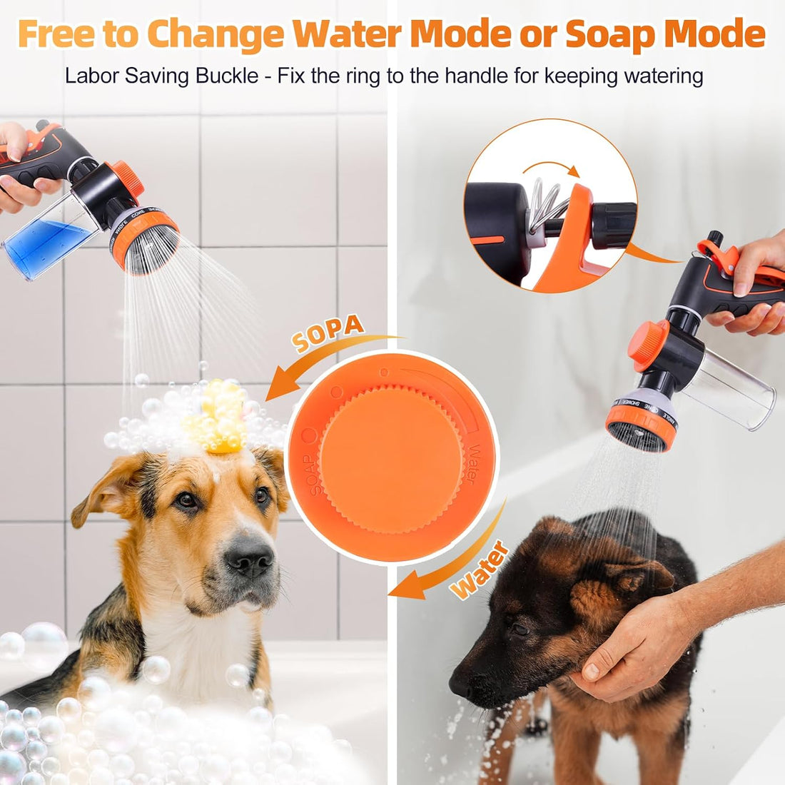 Dog Hose Attachment for Bathtub