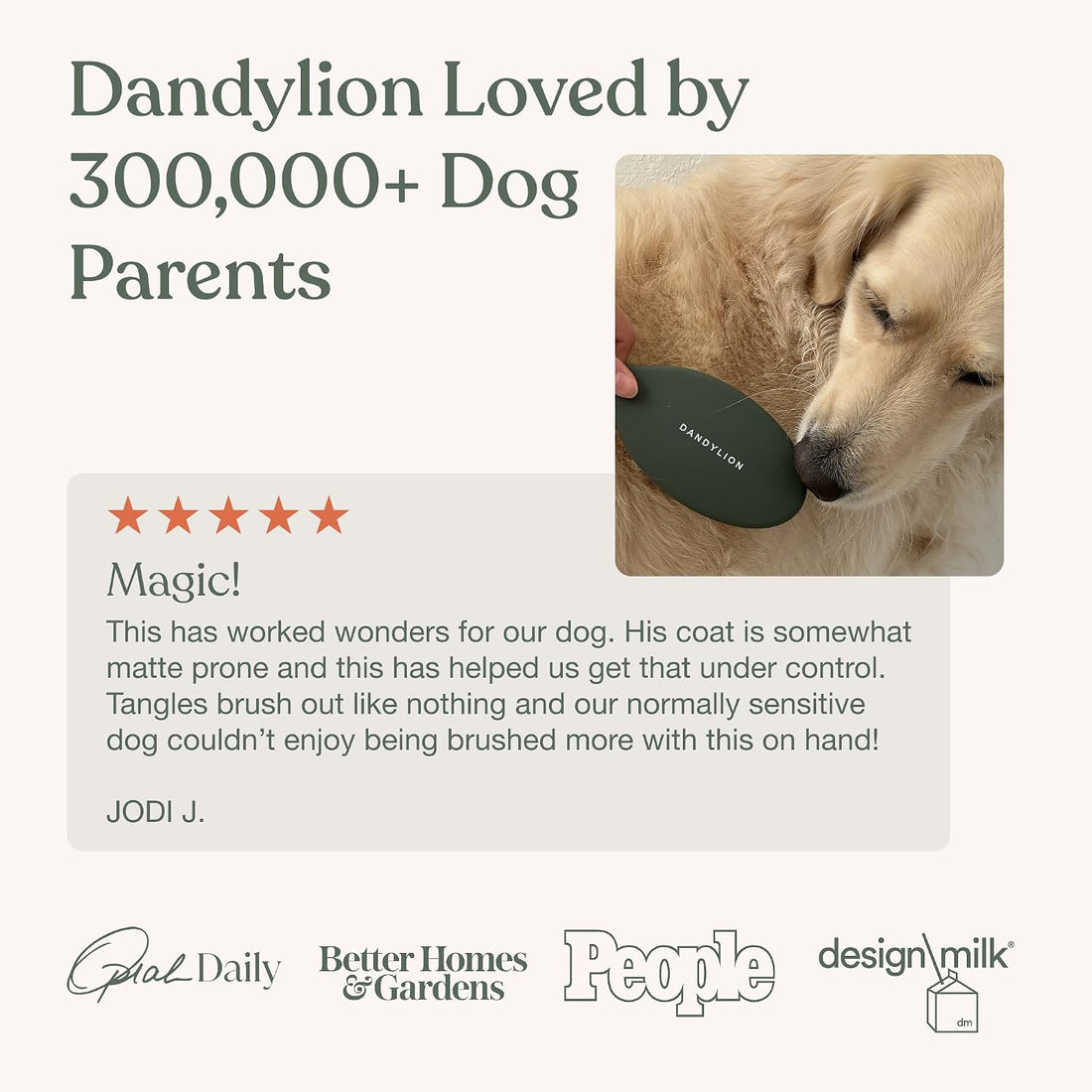 Dandylion, Dog Detangler Spray, Smooth Coat