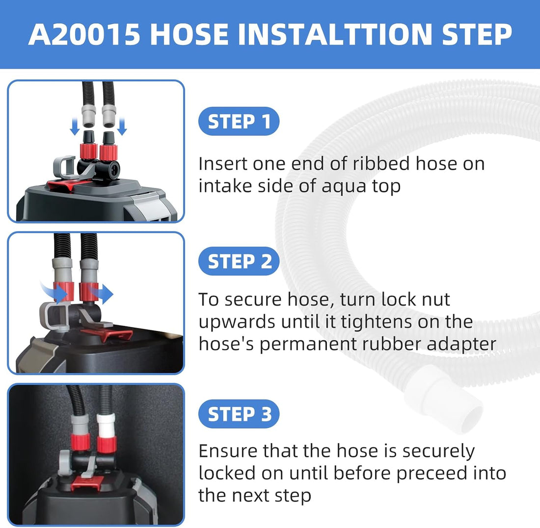 A20014 Ribbed Hosing Compatible with Fluval 106/107/206/207 Aquarium