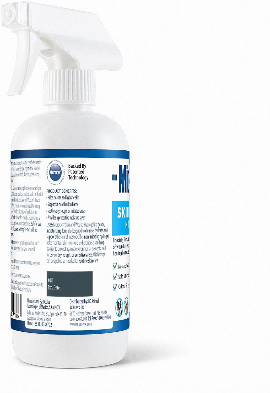 Microcyn Livestock Skin & Wound Hydrogel