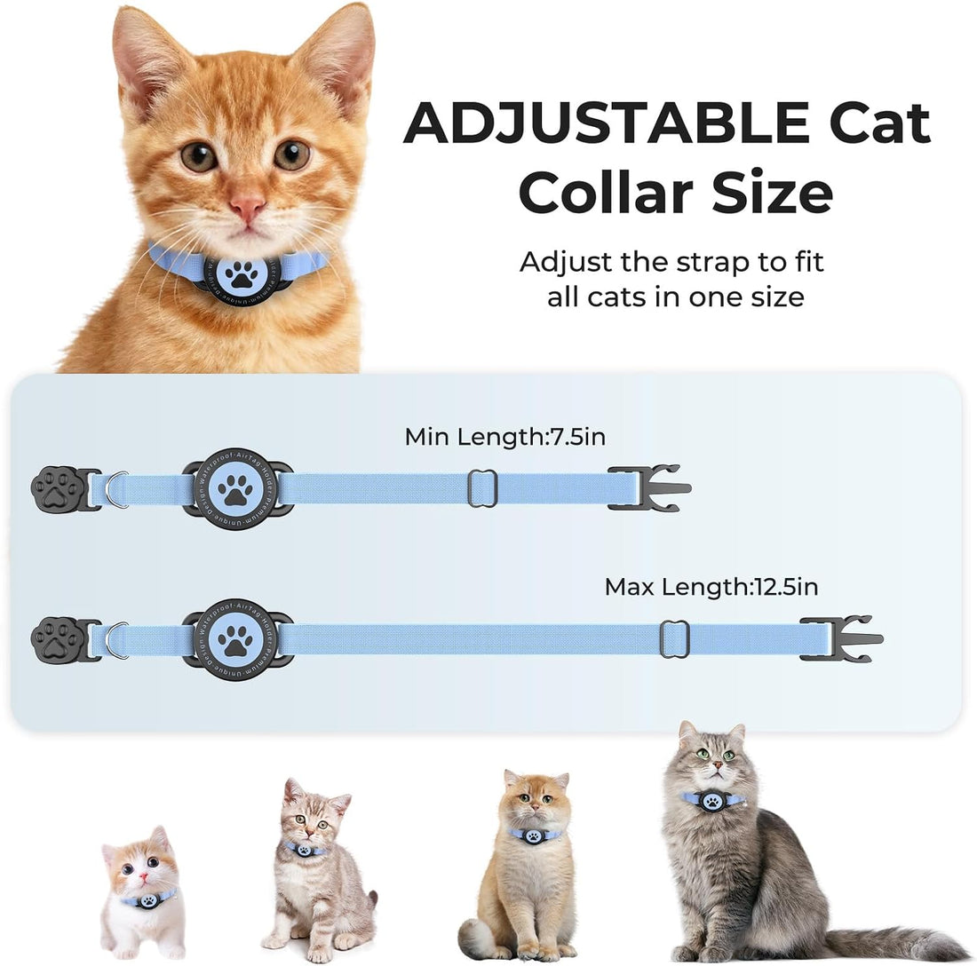 Cat GPS Tracking Collar, Bluetooth GPS Dog Tracker Blue 1P