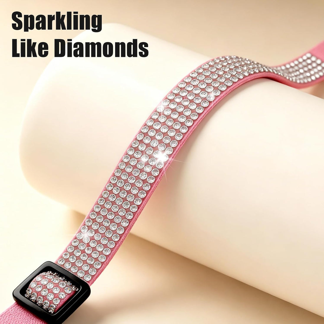 Rhinestone Cat Collar Breakaway, Soft Velvet Cat Collars with Bell
