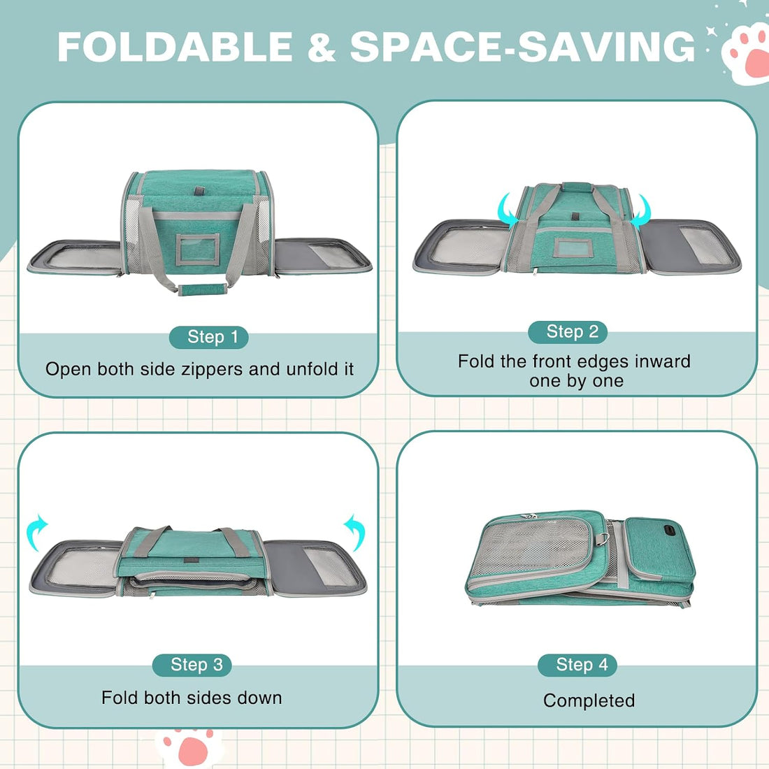 Soft Cat Carrier for Pets Up to 20 Lbs