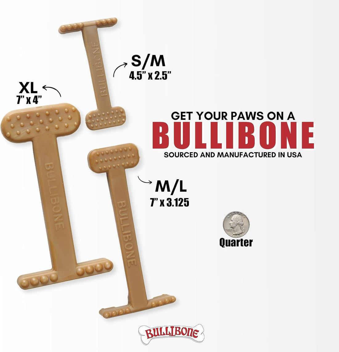 Bullibone Nylon Dog Chew Toy for Aggressive Chewers