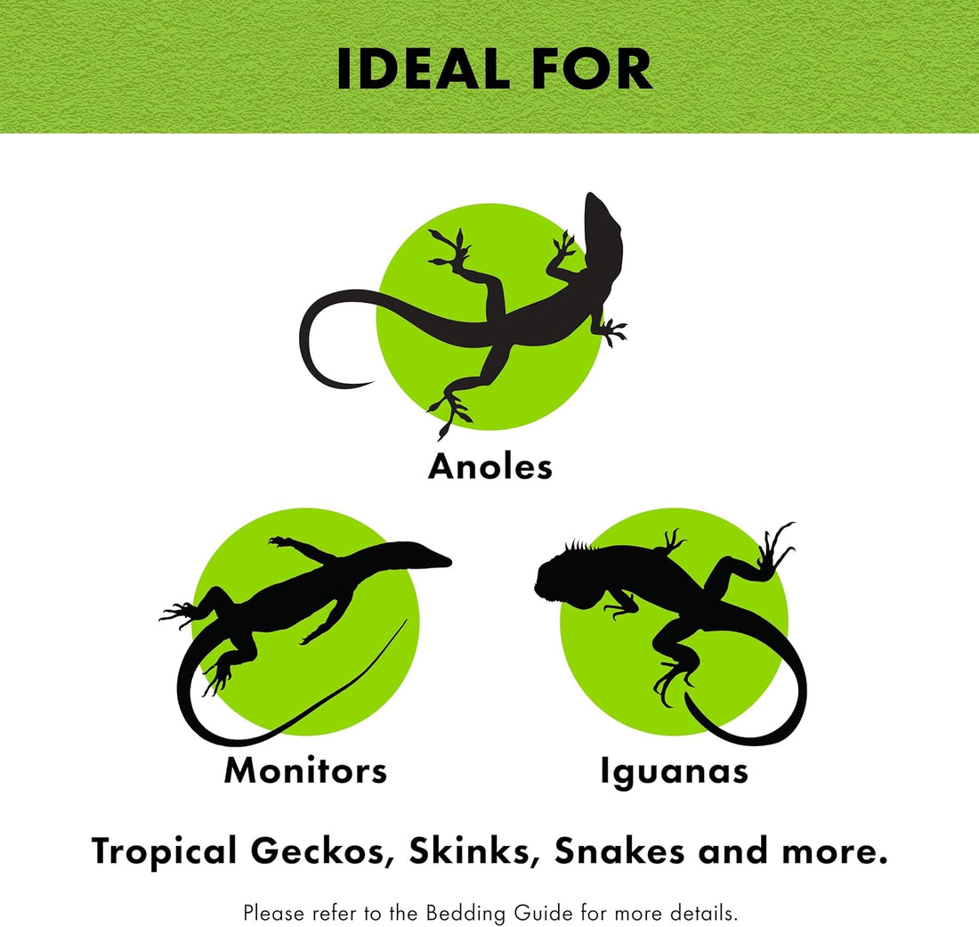 Zilla Reptile Terrarium Bedding Substrate Floor Liner, Green, 40BR/50G