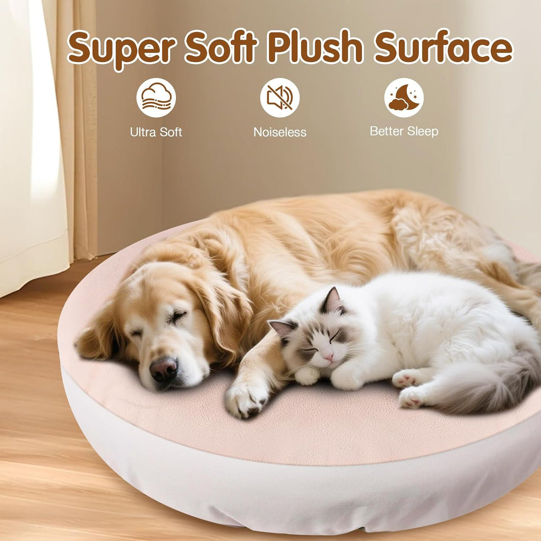 ALWZ-RDY Dog Bed Covers Replacement Washable for Round & Donut Dog