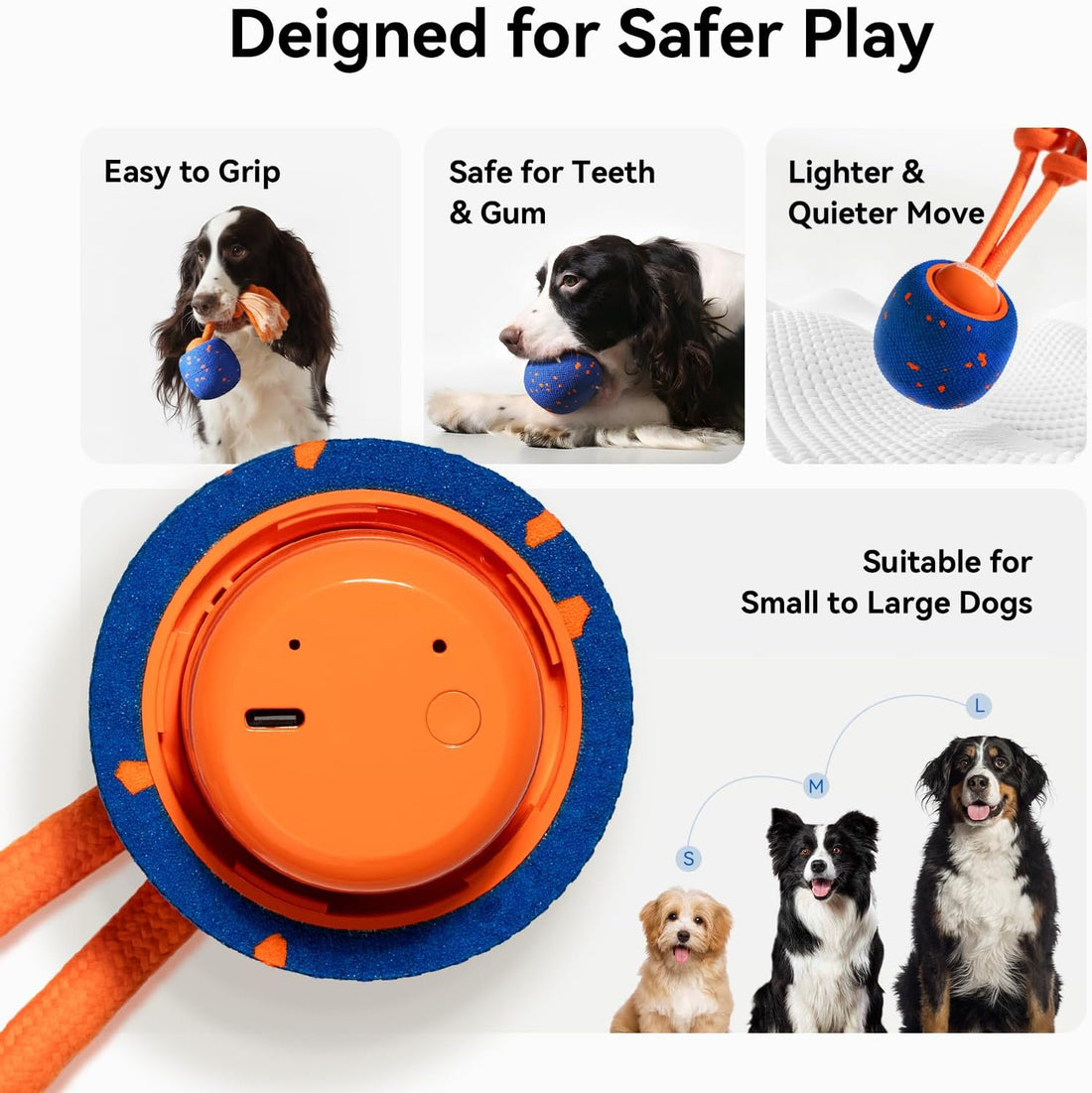Cheerble Smart Interactive Dog Toy, Wicked Ball Rolly
