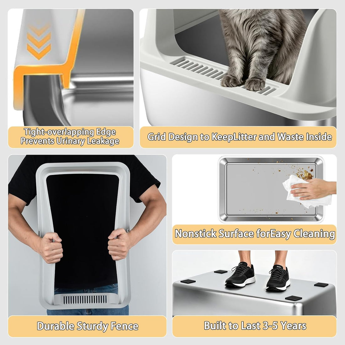 Stainless Steel Cat Litter Box