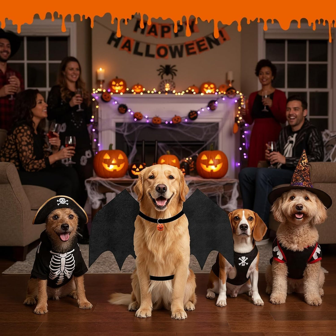 Olanrun Large Dog Halloween Costumes