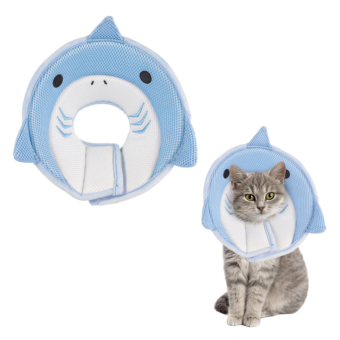 Friusate Cat Recovery Collar - Soft, Adjustable, Breathable