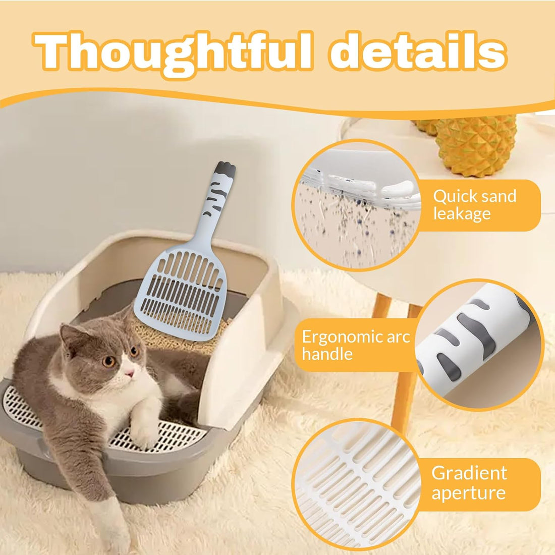 Cat Litter Scoop, Kitty Litter Scoop, Cat and Dog Poop Collector