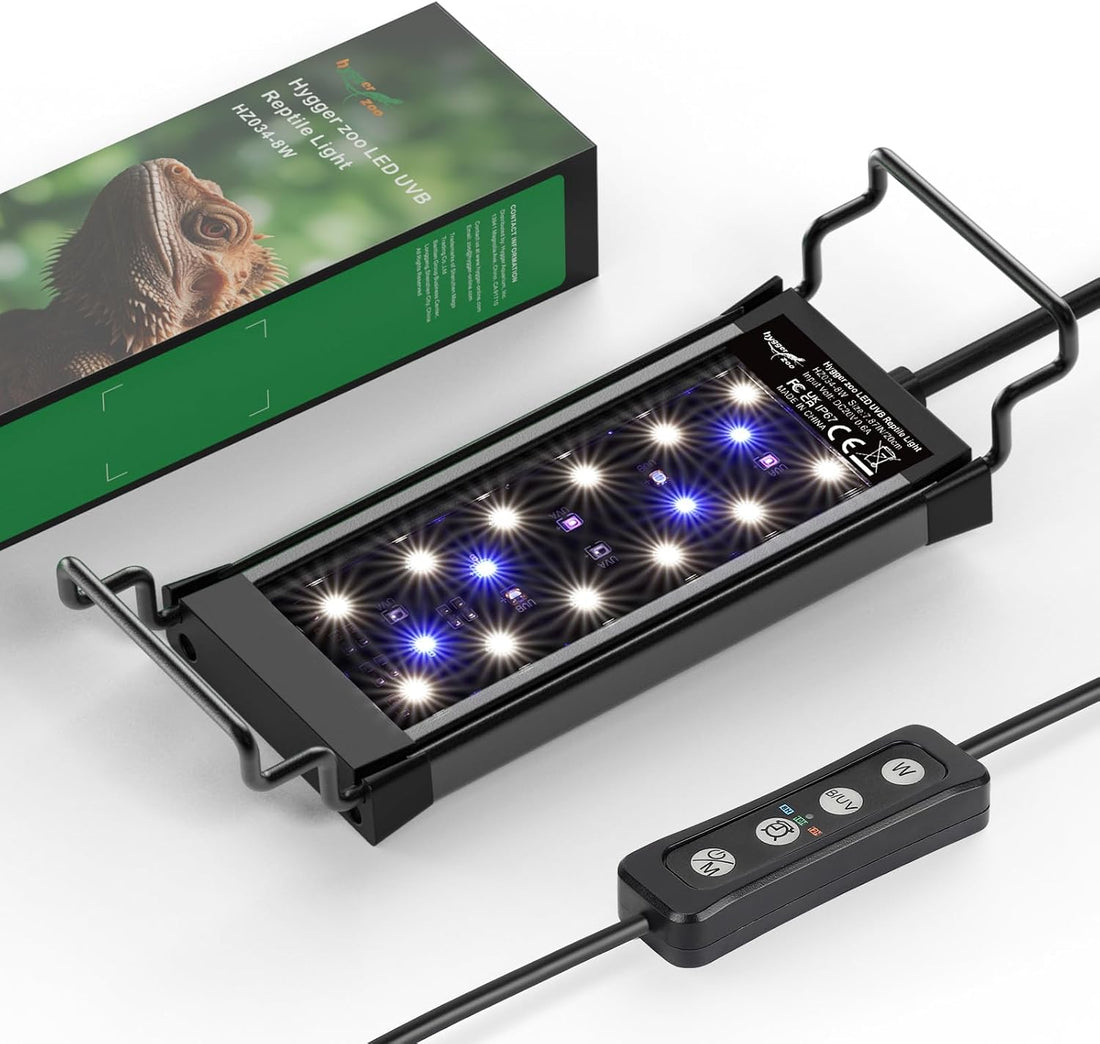 12W LED UVB Light for Reptiles Terrarium Light Extendable Reptile