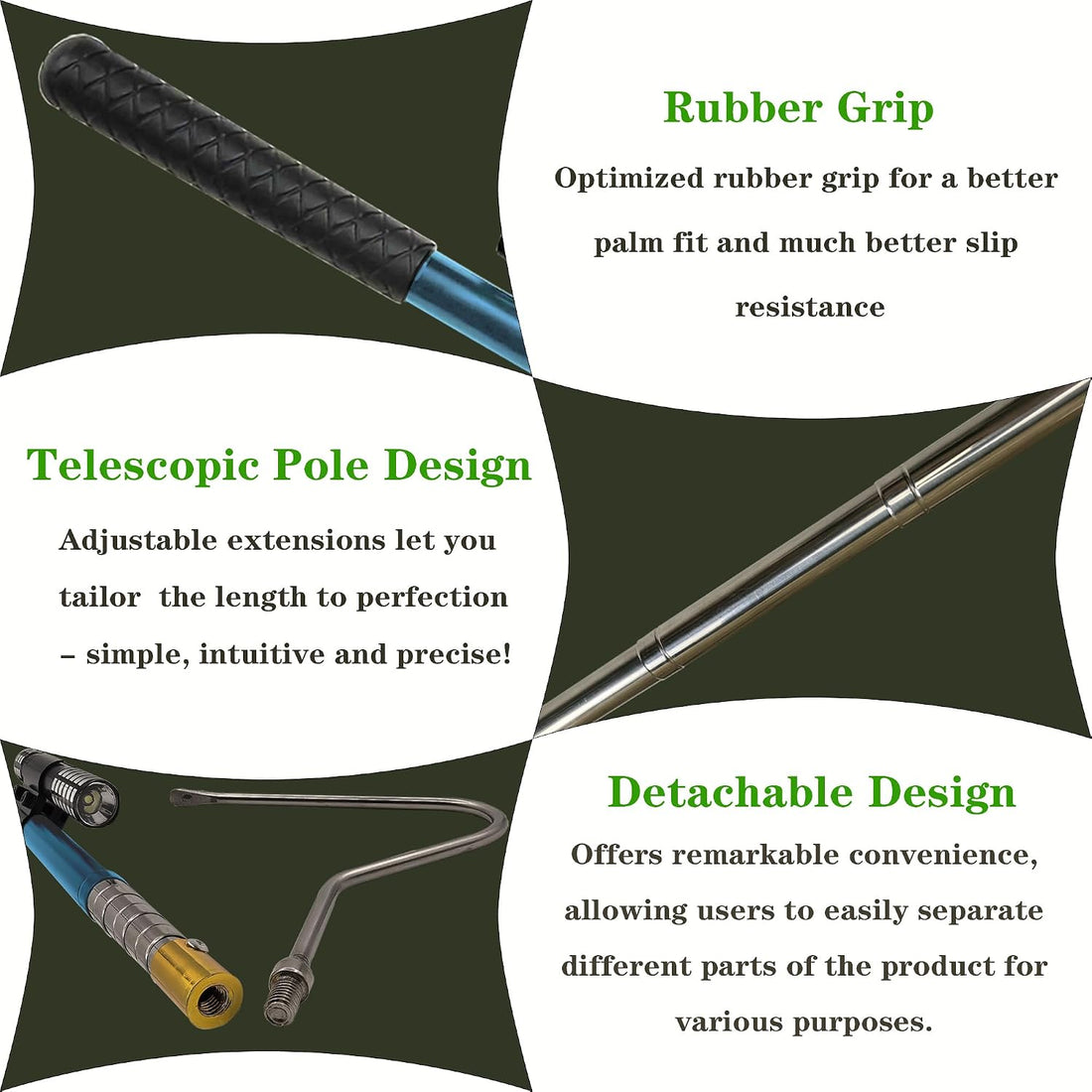 64 inch Snake Hook Reptile Catcher Stick Pole