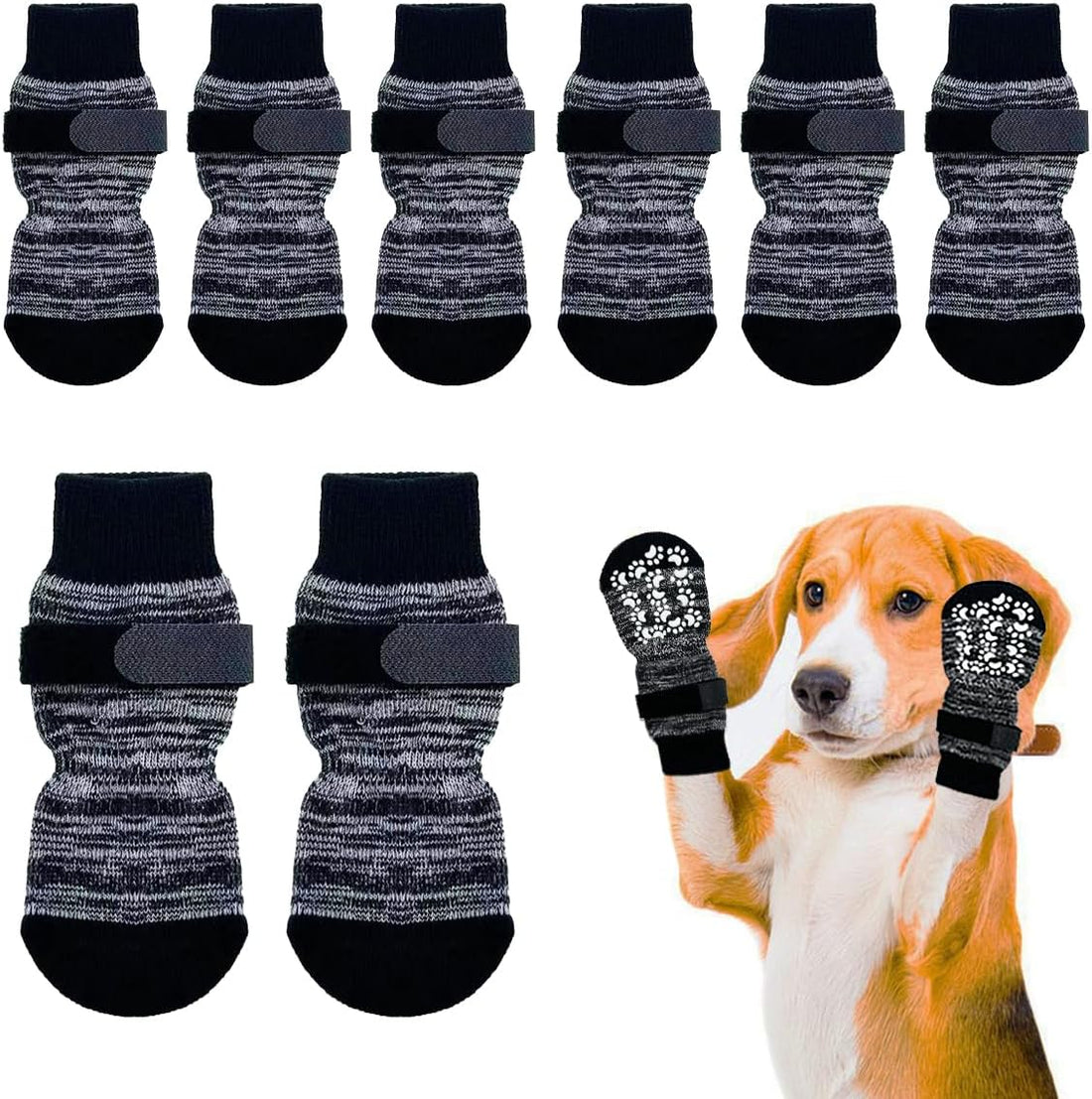 Dog Socks 12 Pack to Prevent Licking Paws