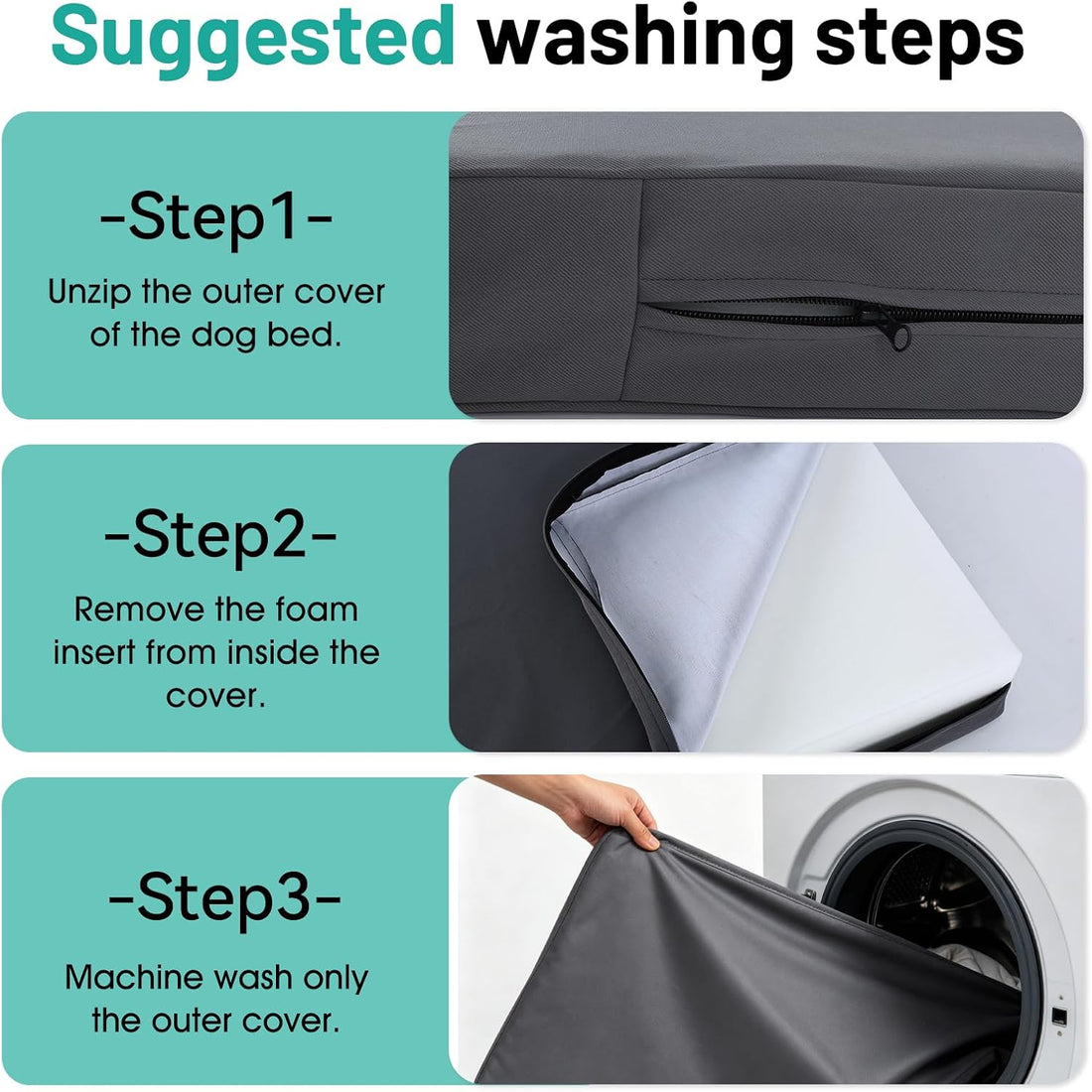 Canvas Indestructible Dog Bed for Crate