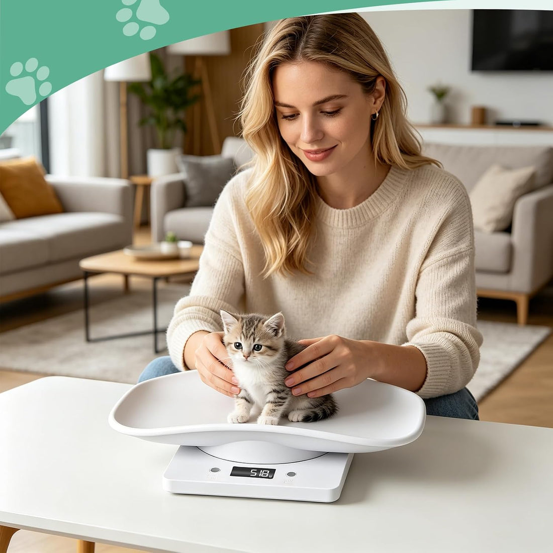 LYTDMSKY Digital Pet Scale, Puppy Scale for Weighing