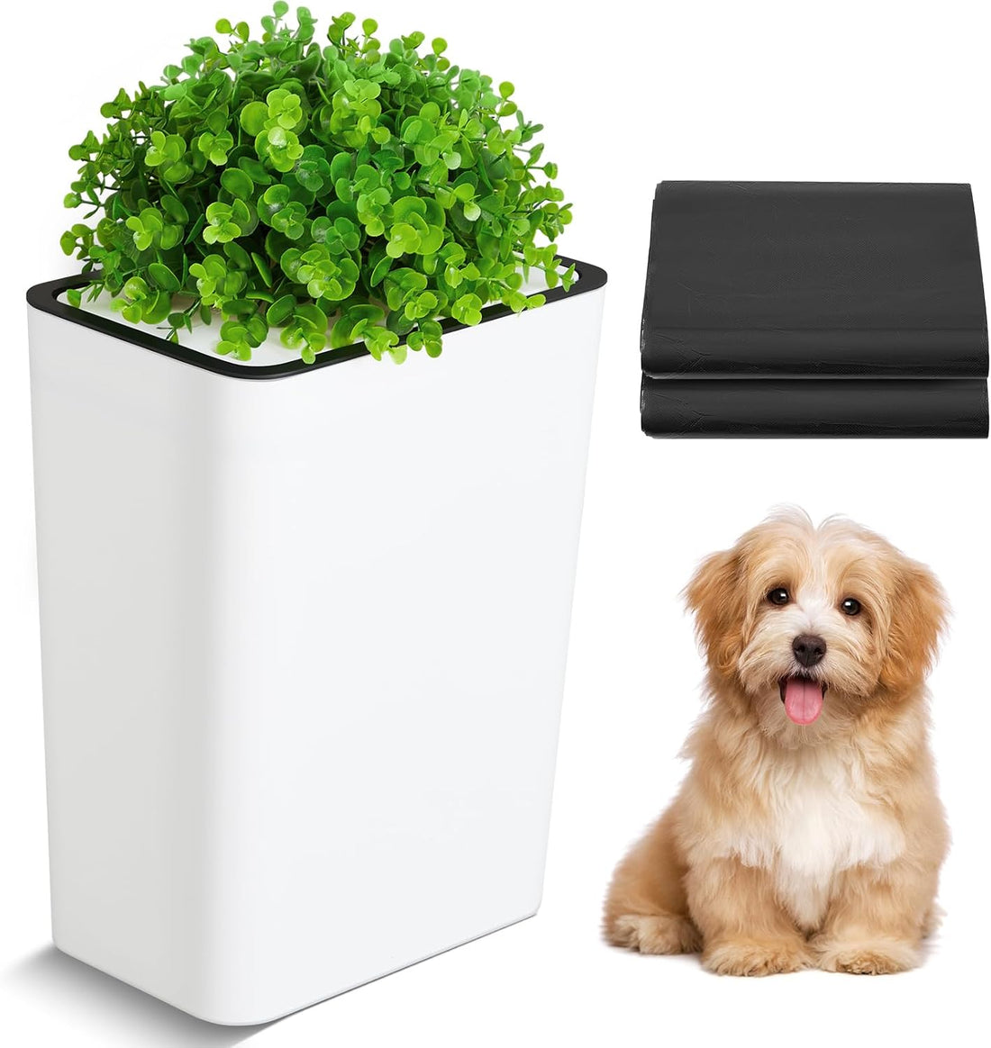Jingmore Dog Poop Trash Can Outside