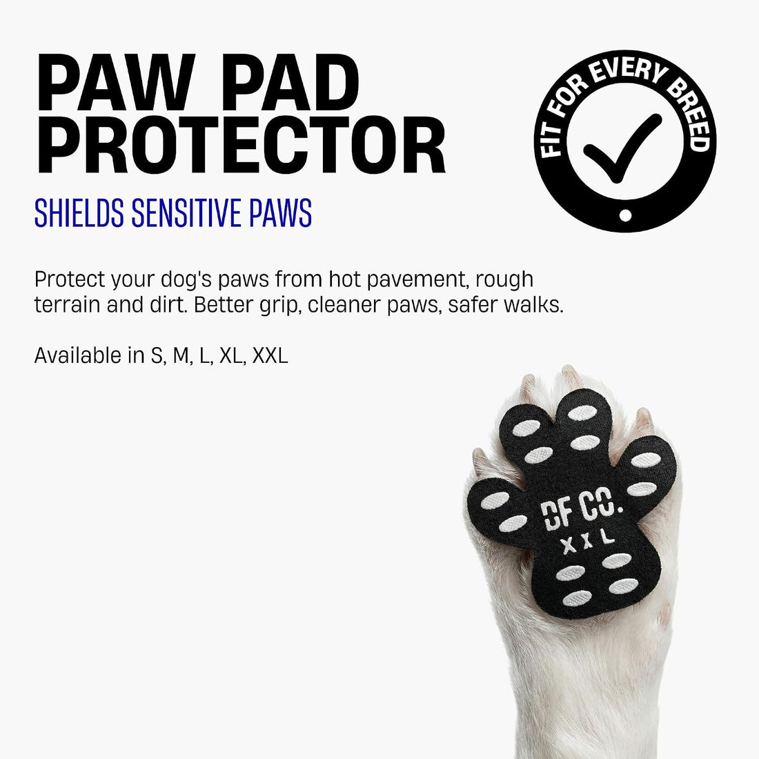 Dog Friendly Co. Single Use Dog Paw Pad Protector (X-Large, 20 Count)