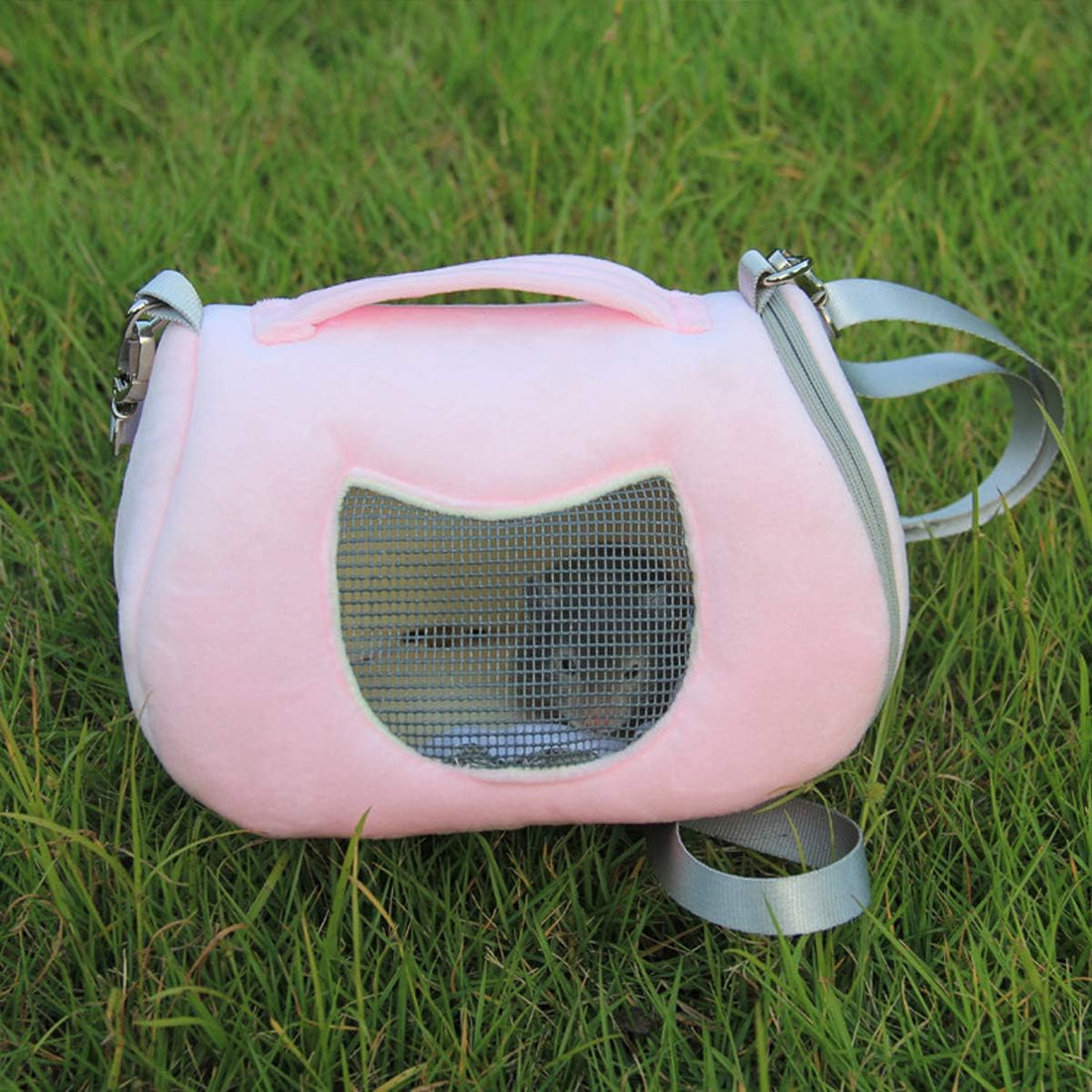 Hamster Carrier Bag Portable Outdoor Travel Handbag with Adjustable