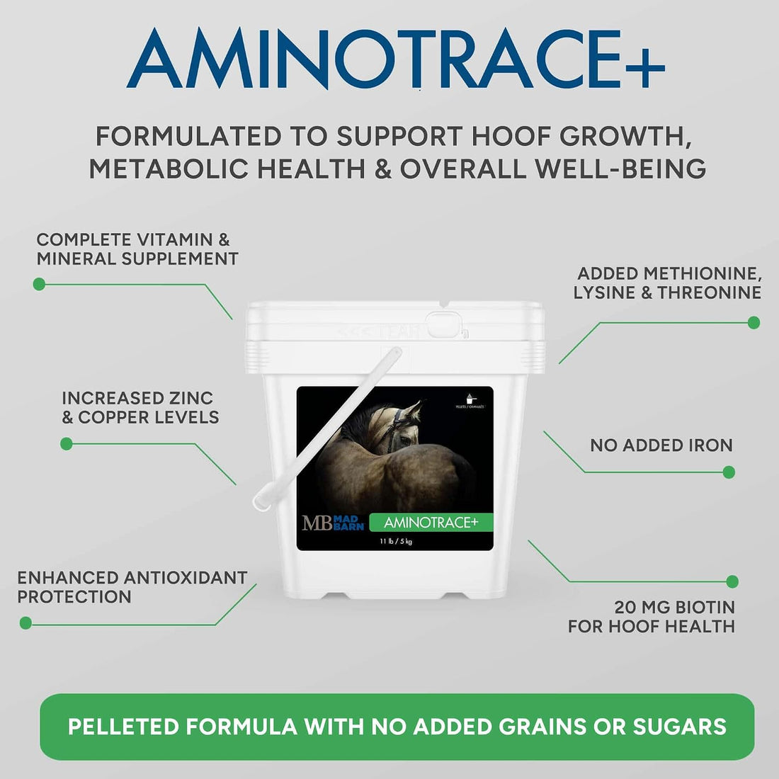 Mad Barn - AnimoTrace+ 5kg | Supports Hoof Growth
