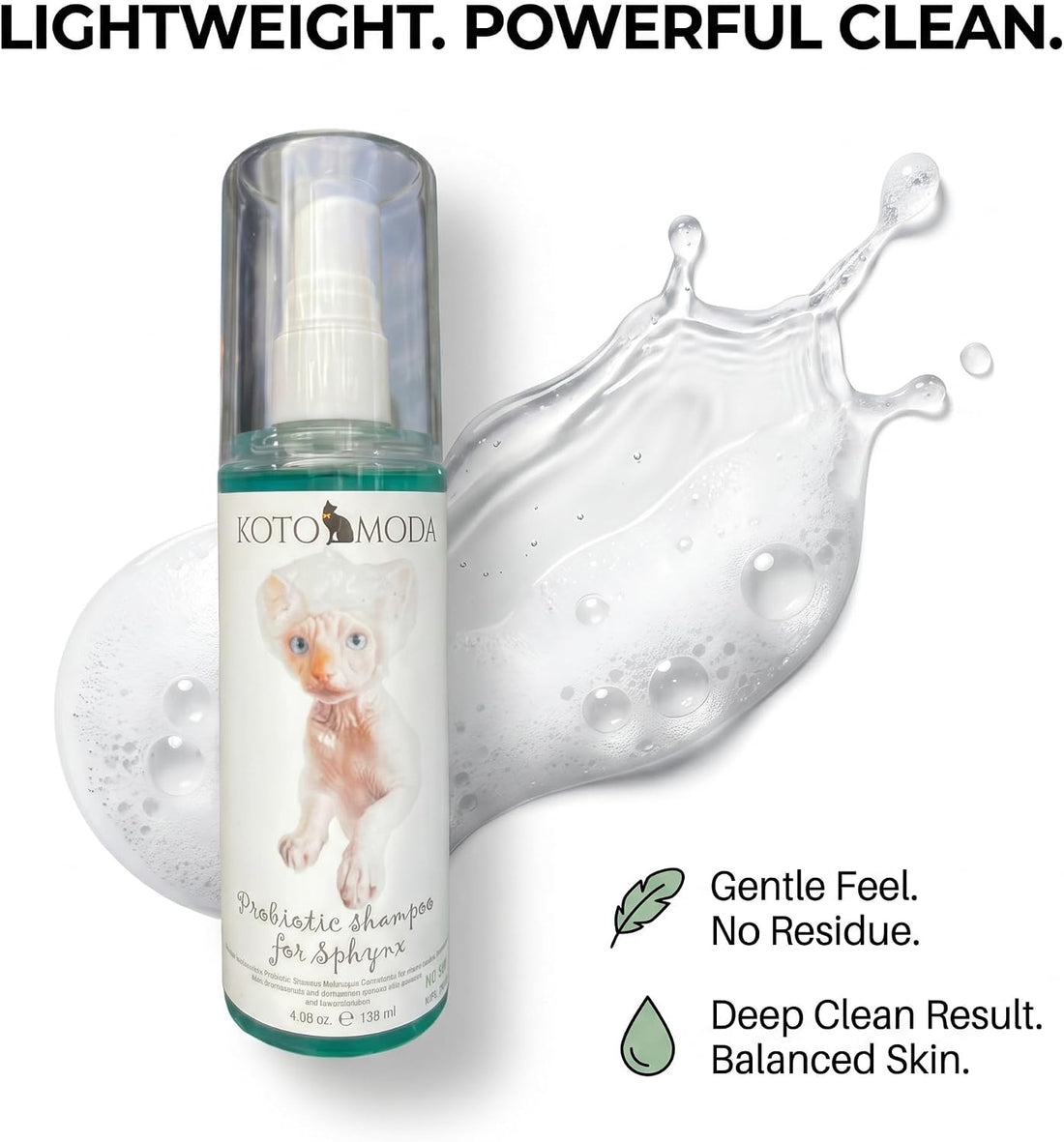 Kotomoda Probiotic Shampoo for Sphynx Cats