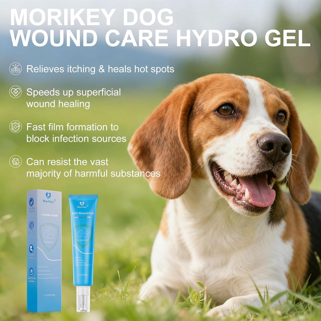 Pet Dog Wound Care Hydro Gel, Hot Spot Gel