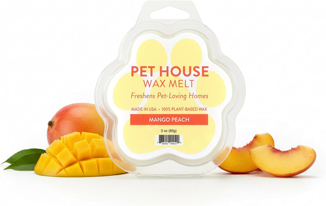 Mango Peach Wax Melts for Warmer Plant-Based Wax, 2 Pack Pet House