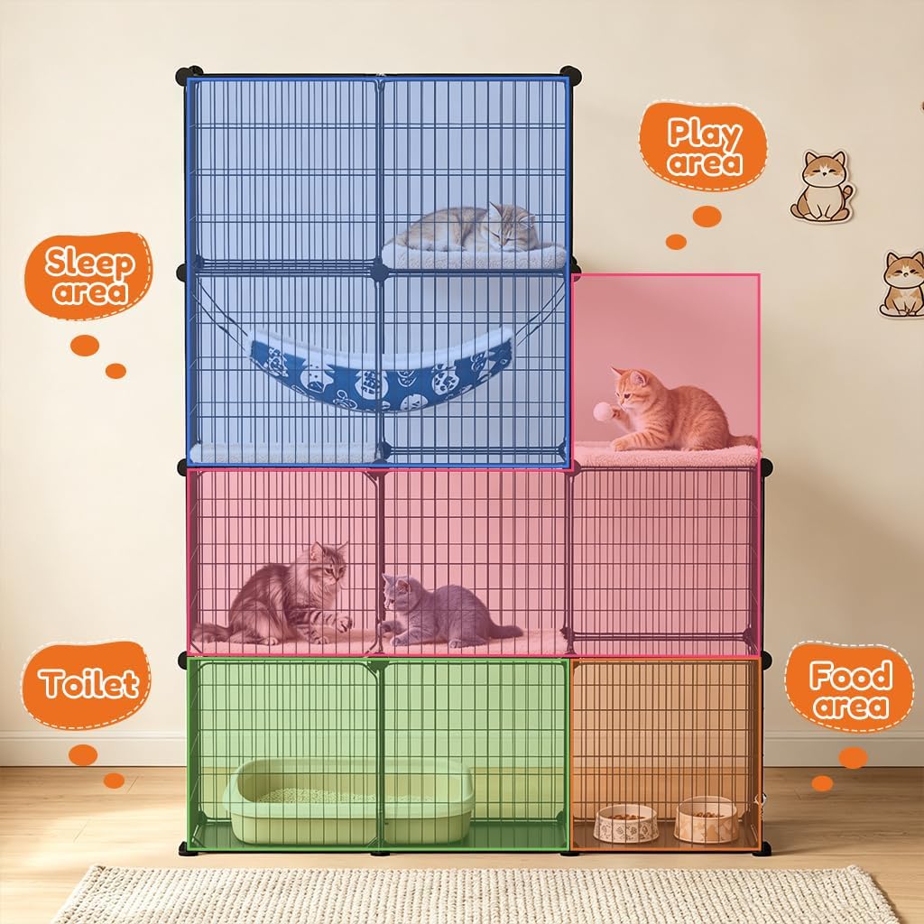 COMHOMA Cat Cage DIY Cat Enclosures Catio for Kitten